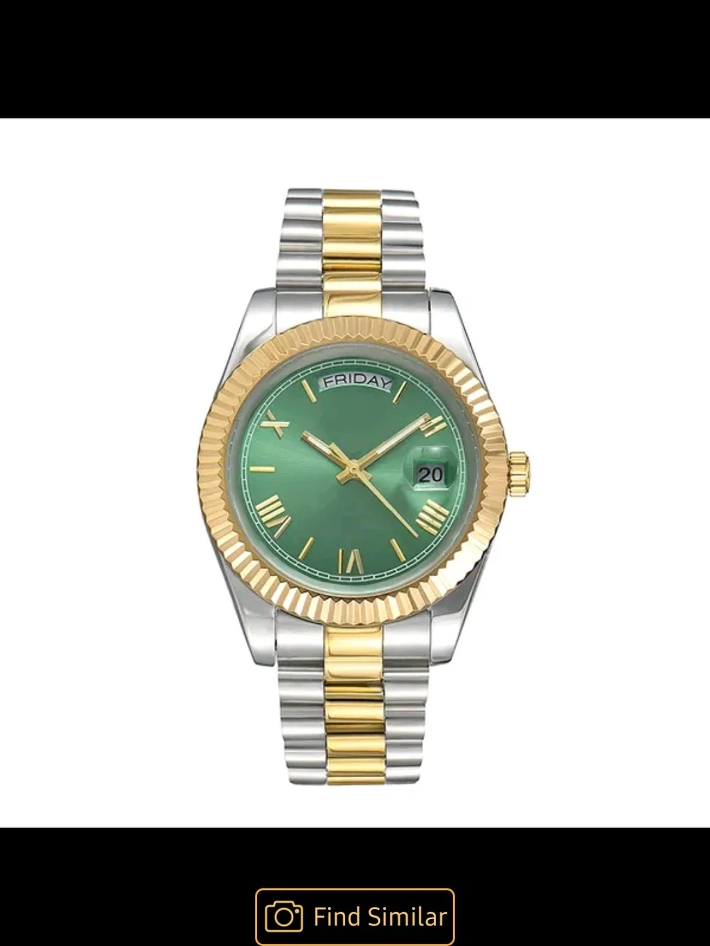Others Follow Rose Gold Tone Watch with Brown Dial